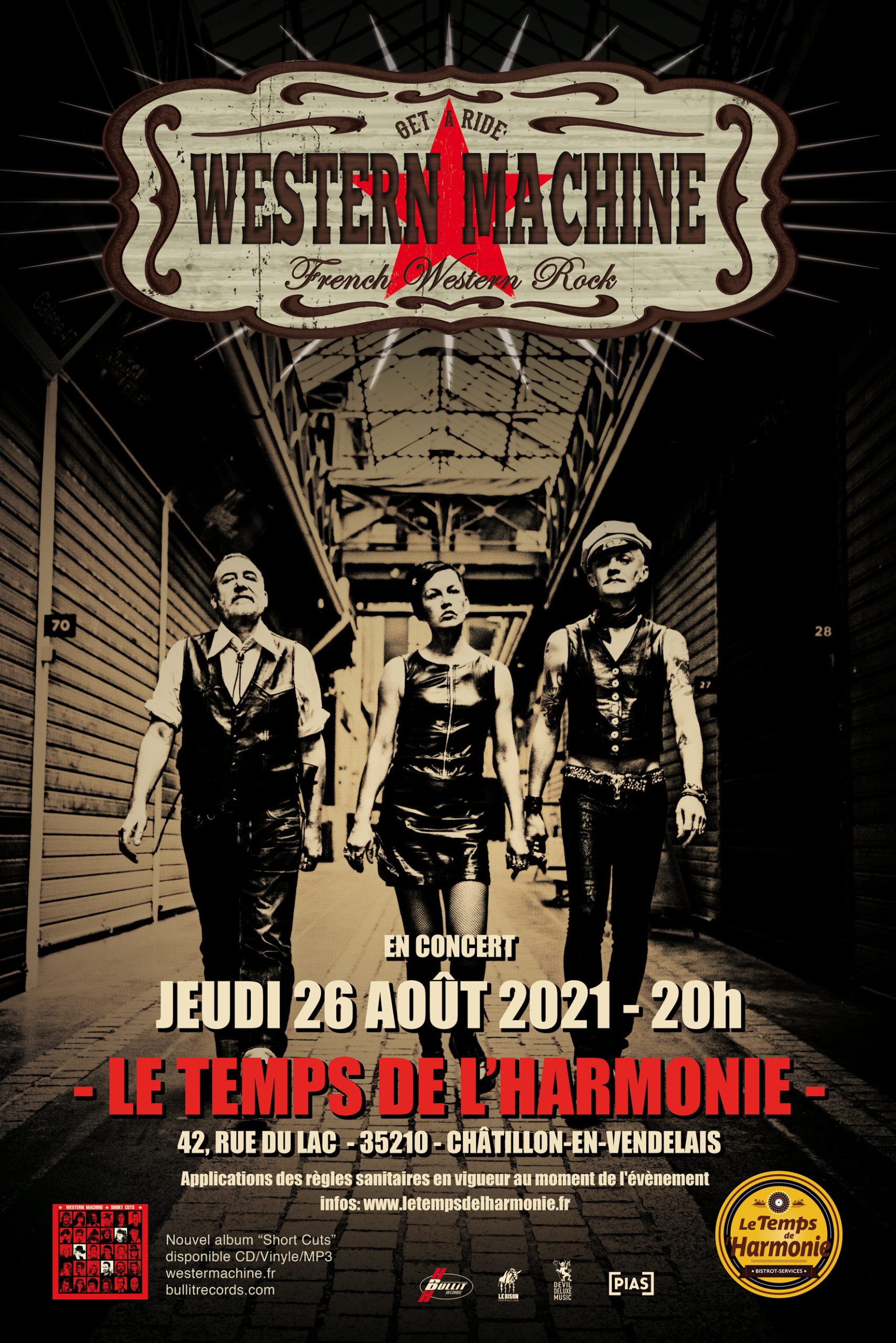 affiche western machine le temps de lharmonie
